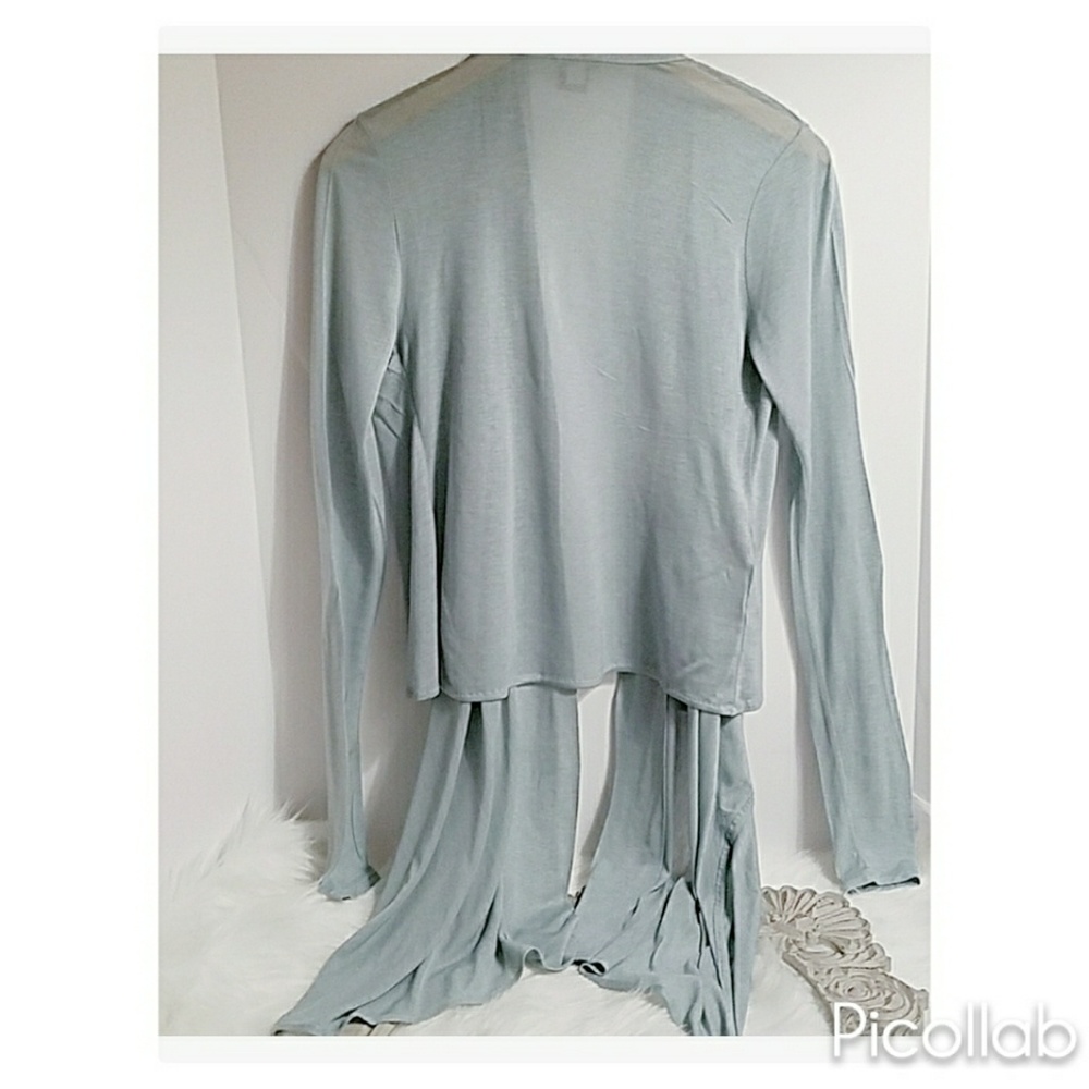 Ann Taylor Drape Front Open Cardigan - Picture 2 of 6